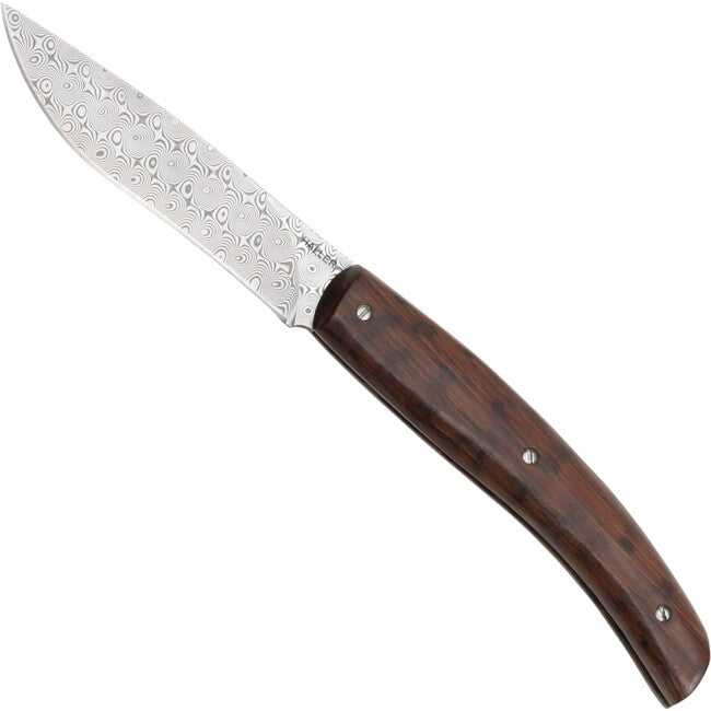 Haller Damast Survival Knife with Damascus Steel Damast-Tame Snakewood