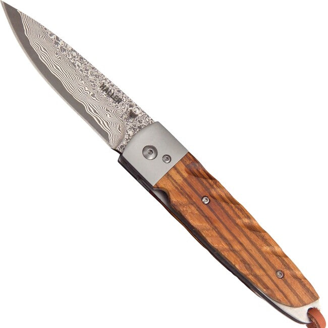 Haller Damask Survival Knife with Damascus Steel Damast-Tame Zebrawood 39 Layers
