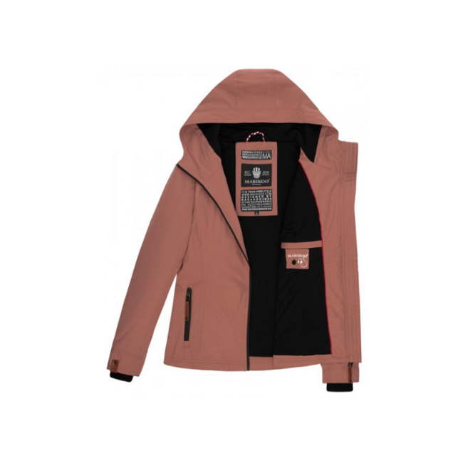 Marikoo Women's Transition Jacket with Hood, Blackberry