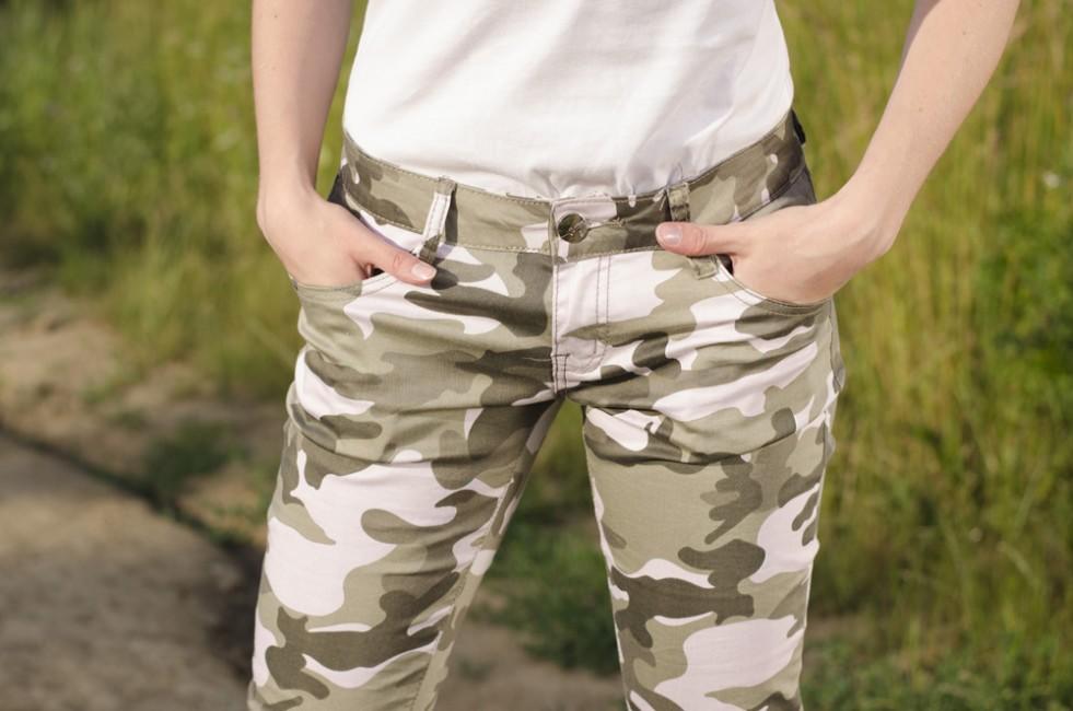 O&T Ping Trousers, Light Green Camouflage