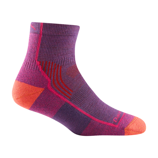 Darn Tough Hiker 1/4 Lightweight Cushion Socks, Berry