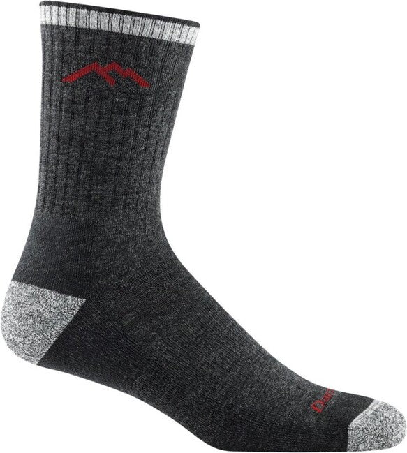 Darn Tough Hiker Micro Crew Socks, Midweight Cushion, Black