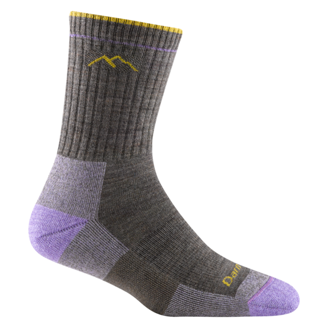 Darn Tough Hiker Micro Crew Socks, Taupe, Midweight Cushioned