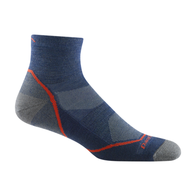 Darn Tough Light Hiker 1/4 Socks, Denim