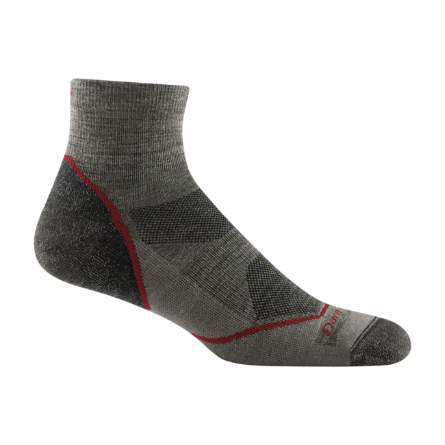 Darn Tough Light Hiker 1/4 Lightweight Hiking Socks, Taupe