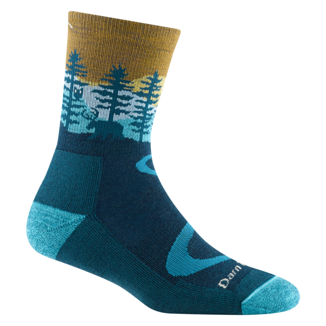 Darn Tough Northwoods Micro Crew Socks, Medium Weight Cushion, Dark Teal