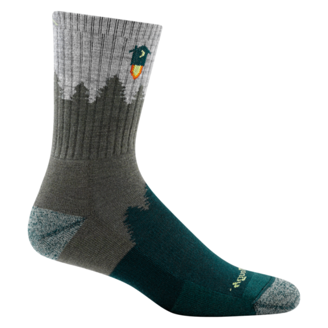 Darn Tough Number 2 Micro Crew Midweight Cushion Socks, Green