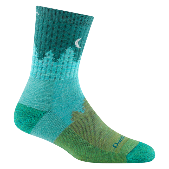 Darn Tough Treeline Micro Crew Socks, Aqua