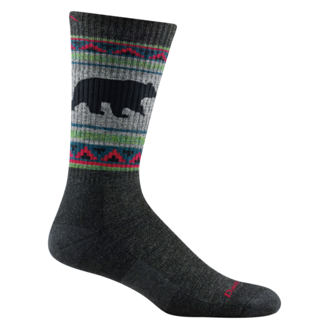 Darn Tough VanGrizzle Boot Socks, Charcoal, Midweight Cushioned