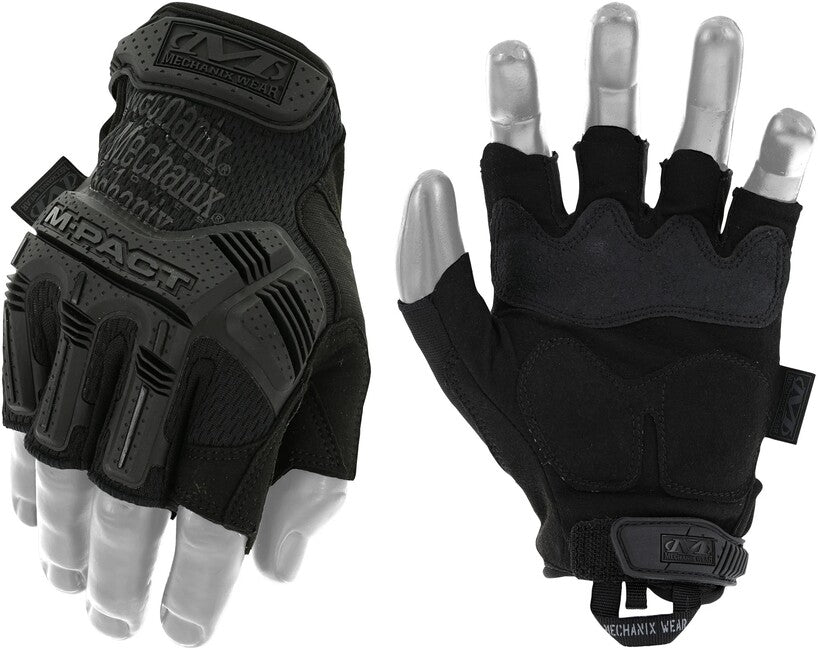 Mechanix M-Pact Impact Gloves Fingerless, Black