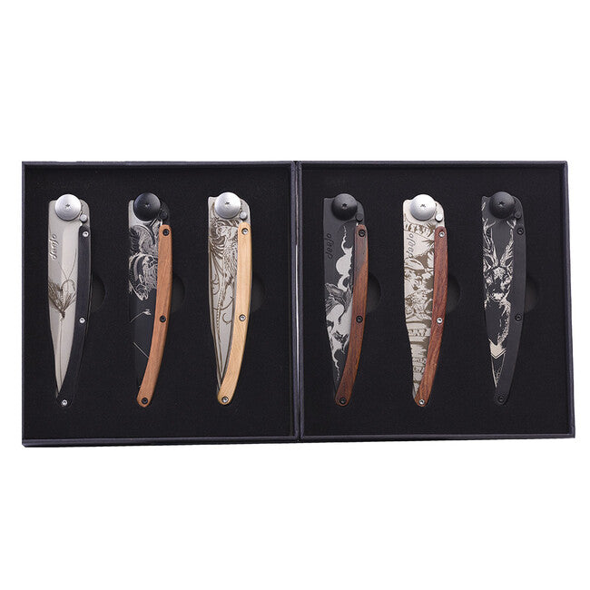 Deejo 3+3 Knife Set Nature