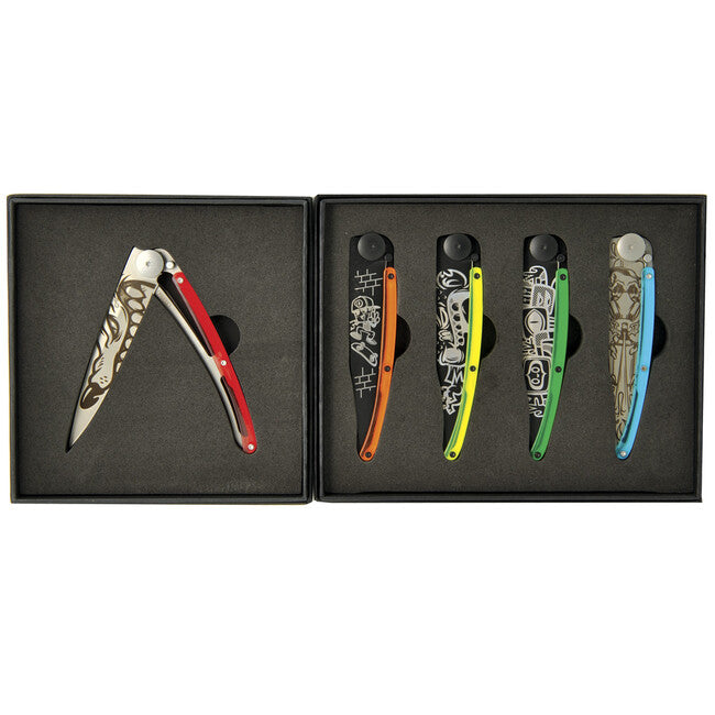 Deejo Tattoo Street 5-Knife Set