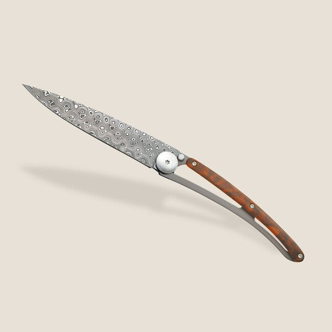 Deejo Exception Damascus Folding Knife