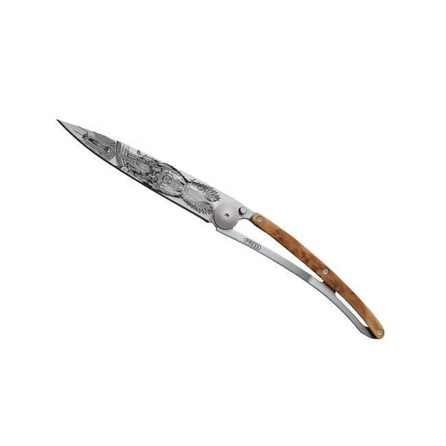 Deejo Odin Folding Knife, Juniper Wood