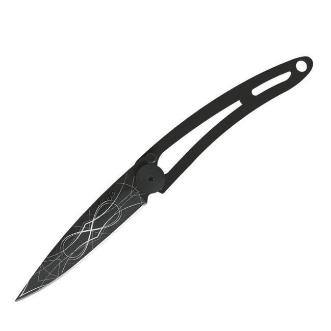 Deejo Folding Knife Naked Black Tattoo Infinite