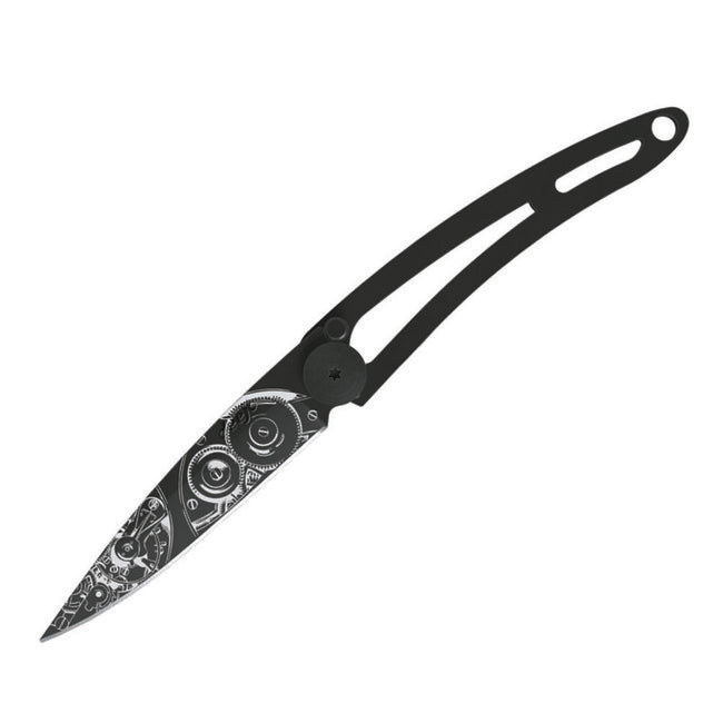 Deejo Folding Knife Naked Black Tattoo Watchmaker