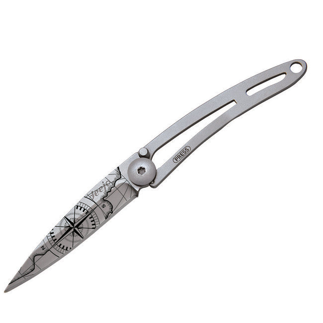 Deejo Terra Incognita Folding Knife, Naked Tattoo