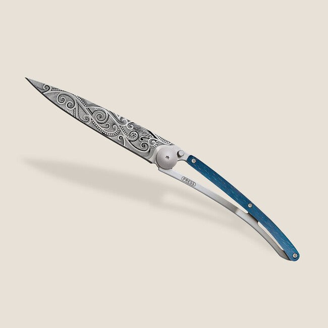 Deejo Tattoo Folding Knife Beech Pacific