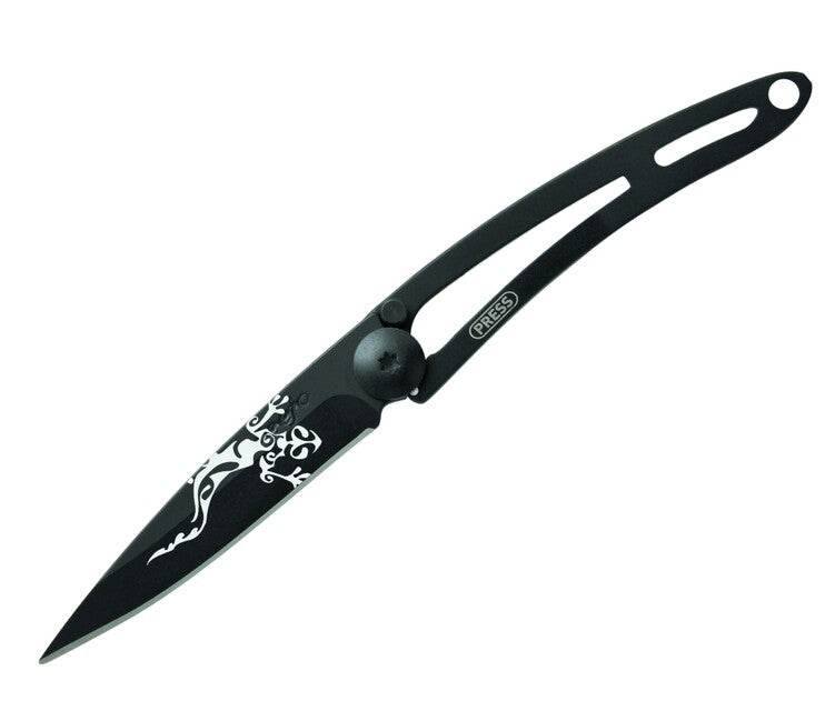 Deejo Tattoo Folding Knife Naked Gecko