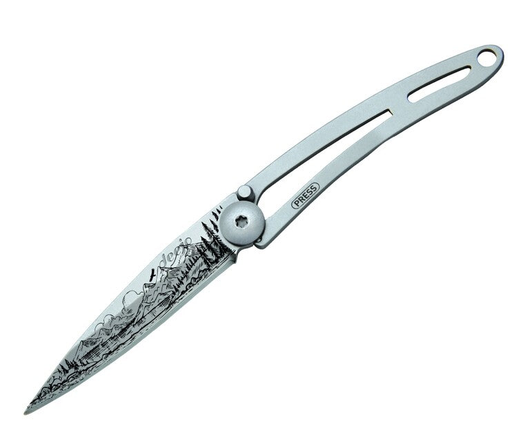 Deejo Tattoo Naked Mountain Folding Knife