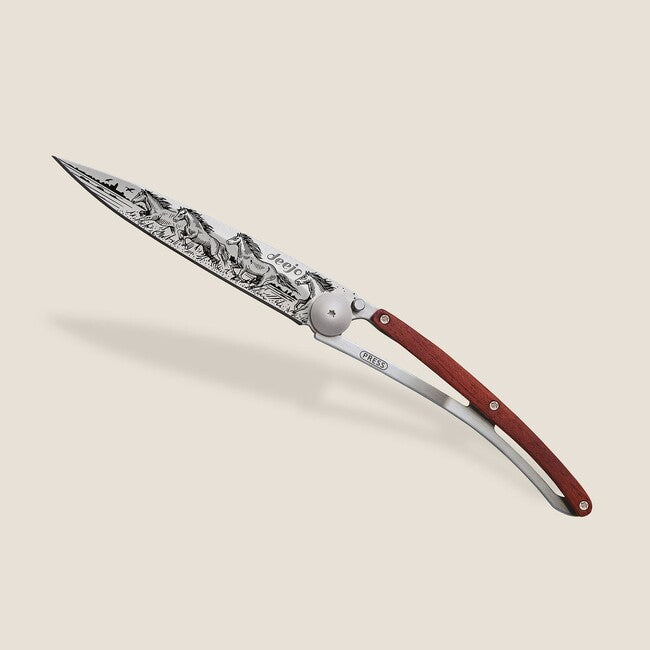 Deejo Tattoo Wild Horses Folding Knife