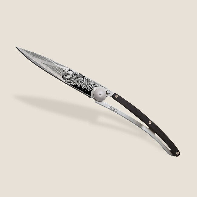 Deejo Tattoo Wood Goal Folding Knife