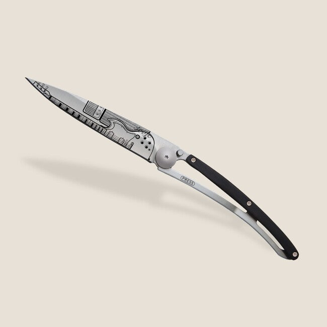 Deejo Tattoo Rock´n Roll Folding Knife, Wood