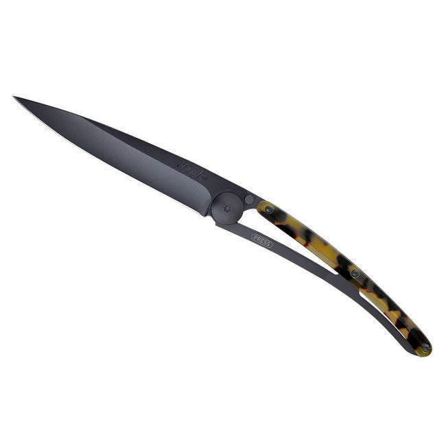 Deejo Turtle Folding Knife, Turtle Shell Blank