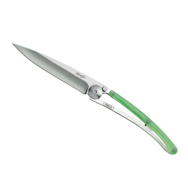 Deejo Folding Knife, Green