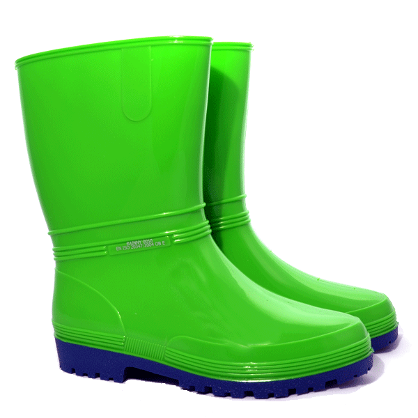 Demar Women's RAINNY Work Rubber Boots, Neon Green