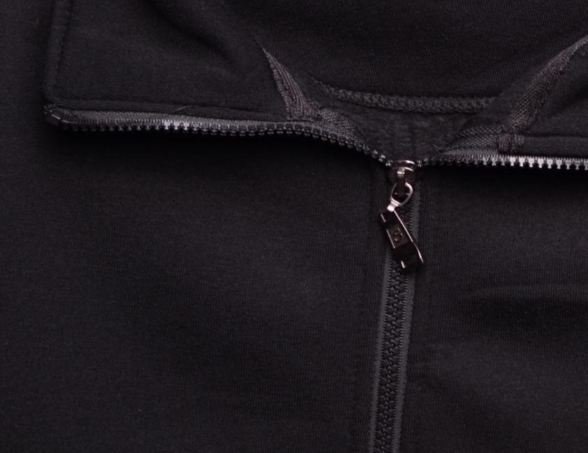 O&T Paulo Midd Zipper Hoodie, Black