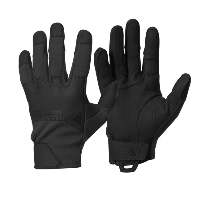 Direct Action Crocodile FR Short Gloves, Nomex, Black