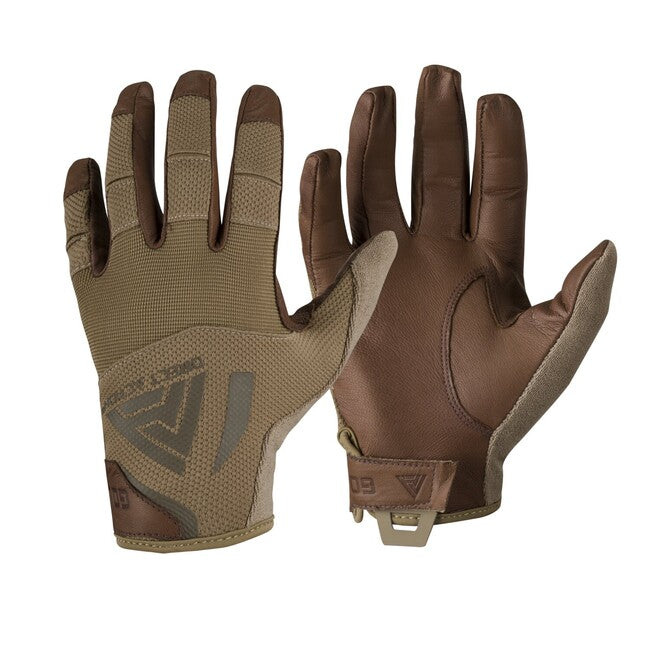 Direct Action Hard Gloves, Leather, Coyote Brown