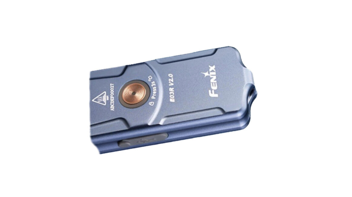 Fenix E03R V2.0 Rechargeable Flashlight, Blue