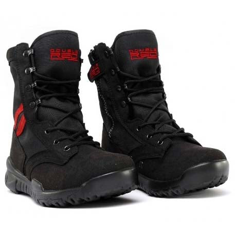 Double Red Shoes Black Red Desert