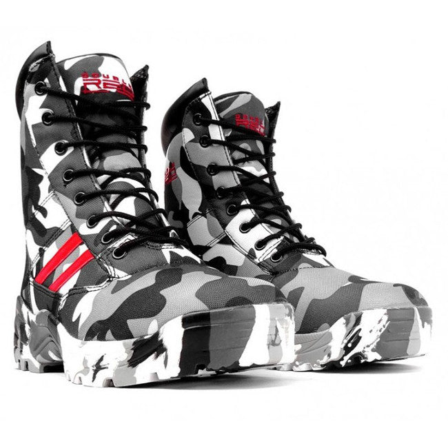 Double Red B&W Camodresscode Red Desert Shoes