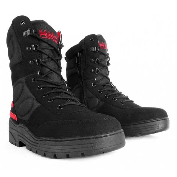 Double Red Original Desert Boots, Black Red