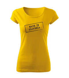 DRAGOWA women's t-shirt Made in Slovenia, yellow