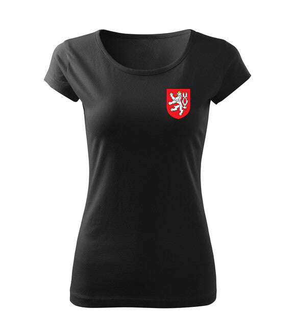 DRAGOWA Women's T-Shirt, Small Colorful Czech Emblem