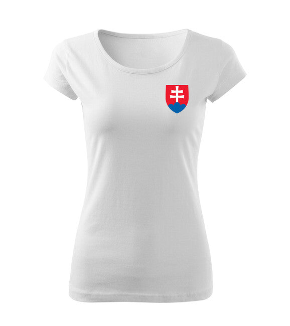 DRAGOWA Women's T-Shirt, Small Colorful Slovak Emblem