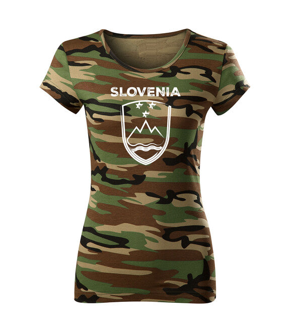 DRAGOWA Slovenian Emblem with Text Women's T-Shirt