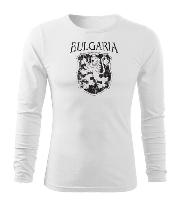 DRAGOWA Fit-T Long Sleeve T-Shirt, Bulgarian Coat of Arms