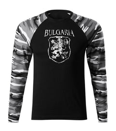 DRAGOWA Fit-T long-sleeve t-shirt Bulgarian coat of arms, metro