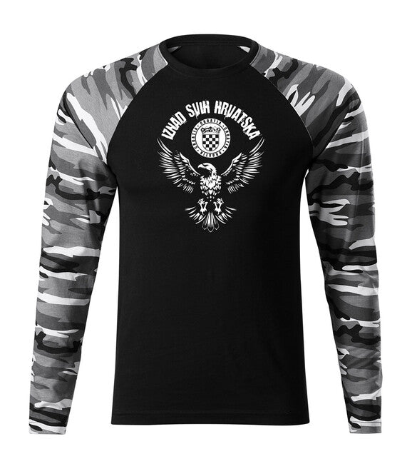 DRAGOWA Fit-T Long Sleeve T-Shirt HR Eagle "Iznad svih Hrvatska", Metro