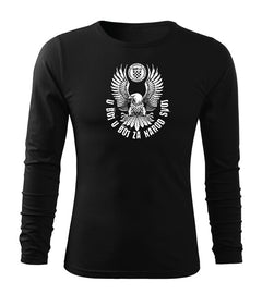 DRAGOWA Fit-T Long Sleeve T-Shirt HR Eagle "In Battle For Our Nation", Black