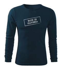 DRAGOWA Fit-T long-sleeve t-shirt Made in Slovenia, navy blue