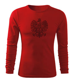 DRAGOWA Fit-T long-sleeve t-shirt Polish eagle, red