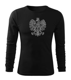 DRAGOWA Fit-T long-sleeve t-shirt Polish eagle, black