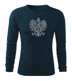 DRAGOWA Fit-T long-sleeve t-shirt Polish eagle, dark blue