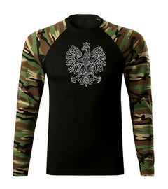 DRAGOWA Fit-T long-sleeve t-shirt Polish eagle, Woodland